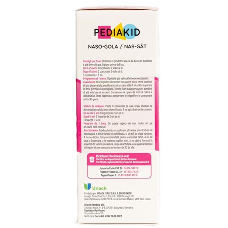 Sirop de miere si lamaie pentru raceala Nez-Gorge, 125 ml 721432