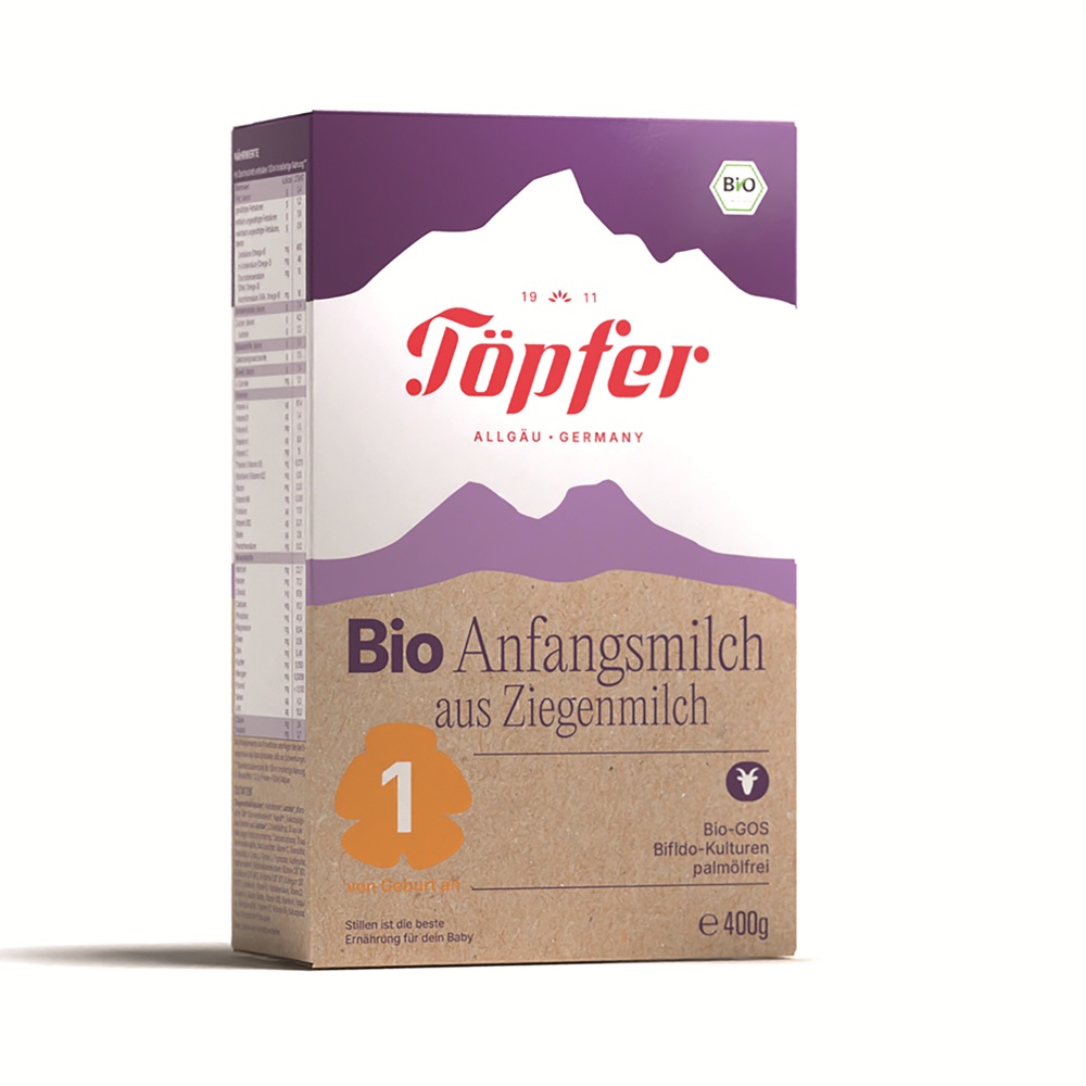 Lapte praf de capra Bio Formula 1, 400 g, Topfer