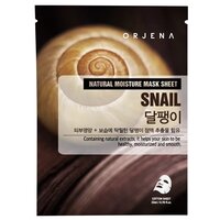 Masca servetel cu extract de mucina de melc Natural Moisture Snail, 23 ml, Orjena