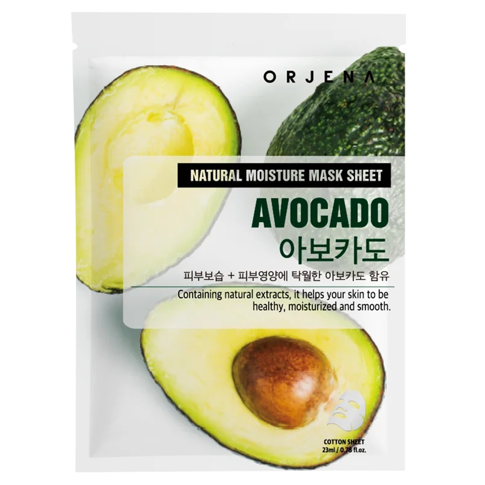 Masca cu avocado Natural Moisture, 23 ml, Orjena