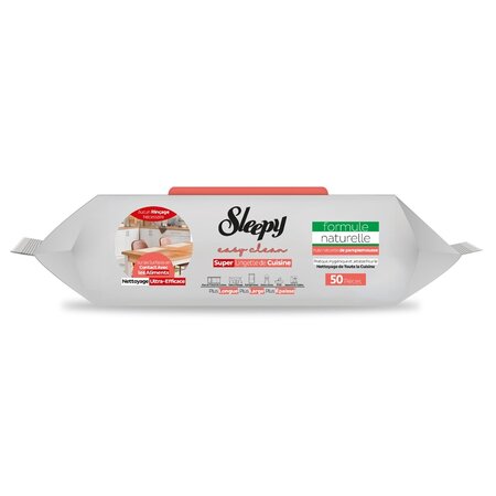 Servetele umede pentru bucatarie Grapefruit Oil Easy Clean, 50 bucati, Sleepy 684442