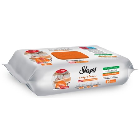 Servetele umede pentru bucatarie Orange Oil Easy Clean, 50 bucati, Sleepy 684447