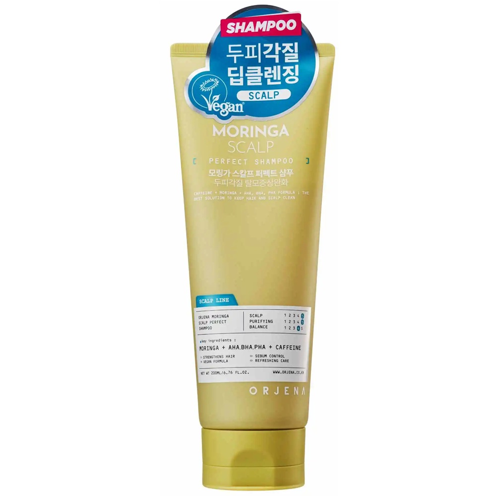 Sampon anti-matreata Moringa Scalp Perfect, 200 ml, Orjena