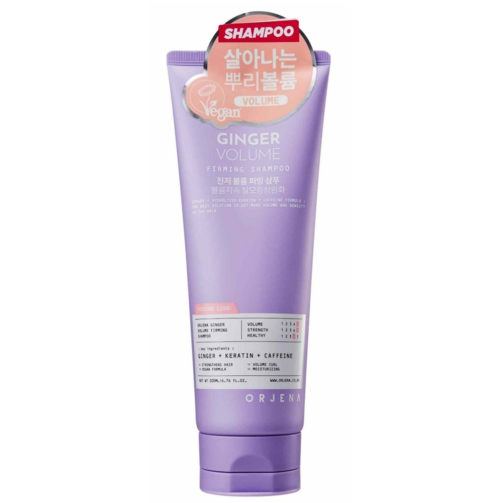 Sampon pentru volum cu extract de ghimbir Ginger Volume Firming, 200 ml, Orjena