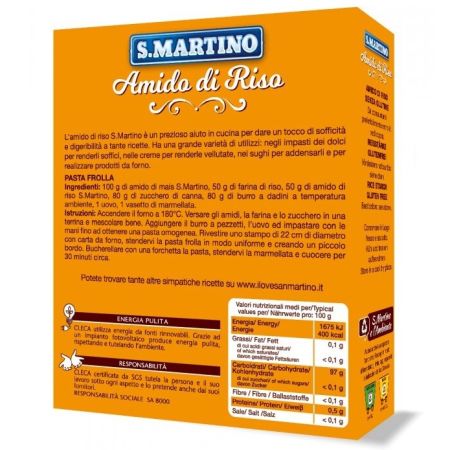 Amidon de orez vegan fara gluten, 180 g, S. Martino 684508