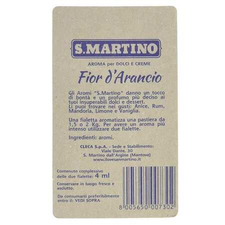 Esenta flori de portocal fara gluten, 2 fiole x 2 ml, S. Martino 684537