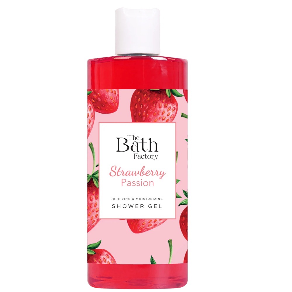 Gel de dus Strawberry Passion, 400 ml, The Bath Factory