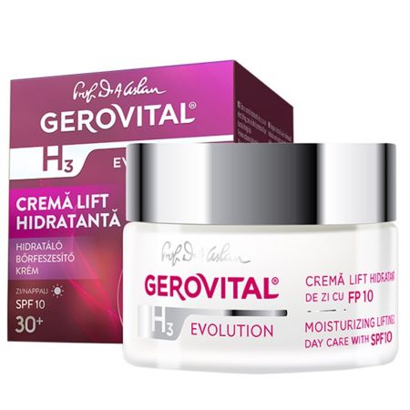 Crema lift hidratanta de zi SPF 10 30+ H3 Evolution, 50 ml, Gerovital