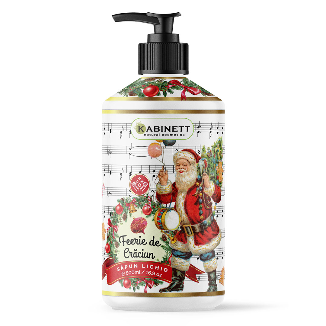 Sapun lichid cremos Feerie de Craciun, 500 ml, Kabinett Natural Cosmetics