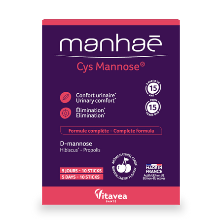 Supliment pentru sustinerea tractului urinar Cys Mannose, 10 Plicuri, Manhae