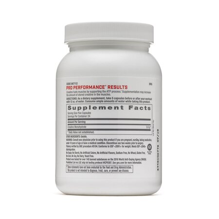 Creatina Monohidrata Pro Performance, 3500 mg, 120 capsule, GNC 684713