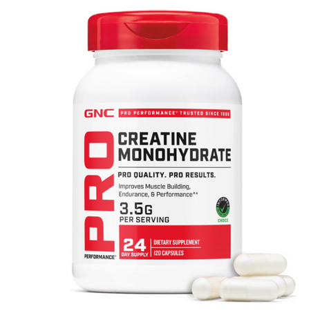 Creatina Monohidrata Pro Performance, 3500 mg, 120 capsule, GNC