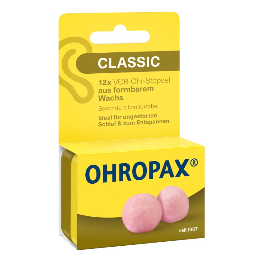 Dopuri de urechi anti-zgomot Classic, 12 bucati, Ohropax