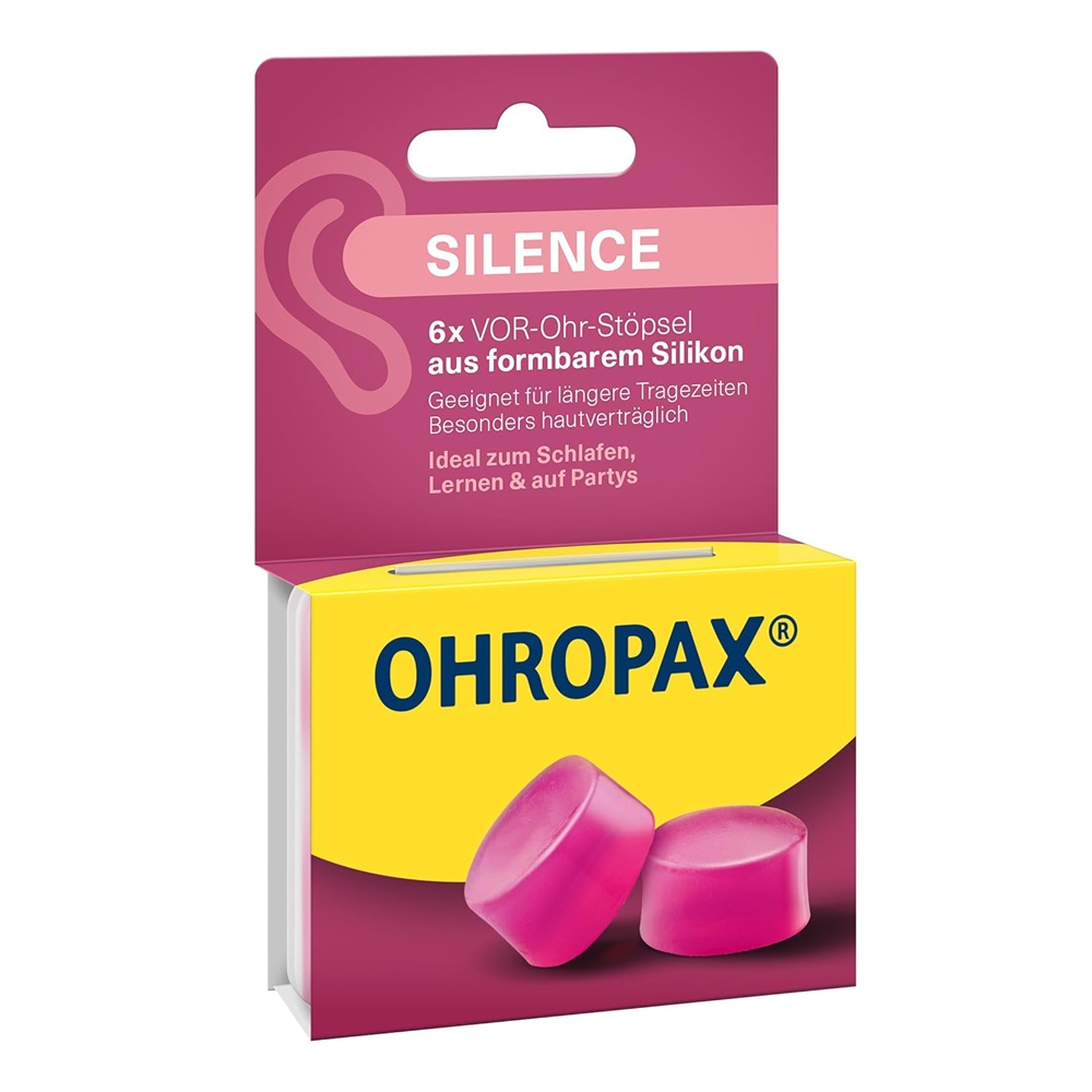 Dopuri de urechi anti-zgomot Silence, 6 bucati, Ohropax