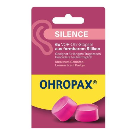 Dopuri de urechi anti-zgomot Silence, 6 bucati, Ohropax 684768