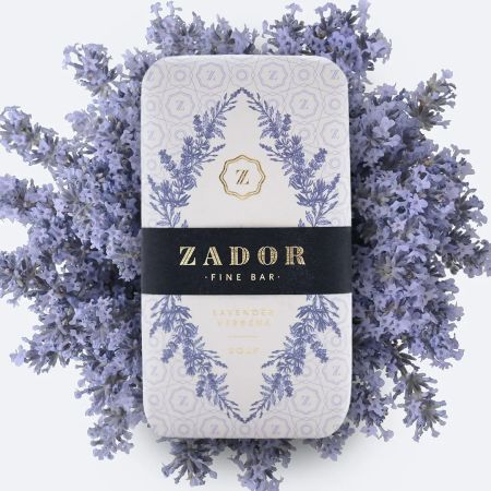 Sapun solid cu aroma relaxanta de lavanda si verbina Lavender Verbena, 160 g, Zador 685053