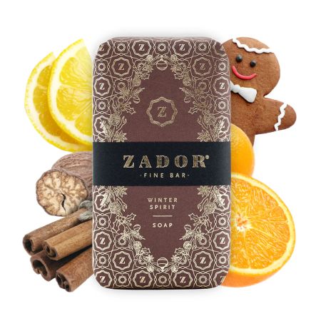 Sapun solid cu aroma de scortisoara Winter Spirit, 160 g, Zador 685043
