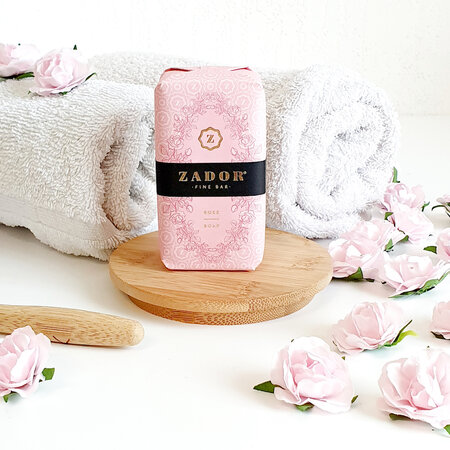 Sapun solid cu aroma florala de trandafir Rose, 160 g, Zador 685036