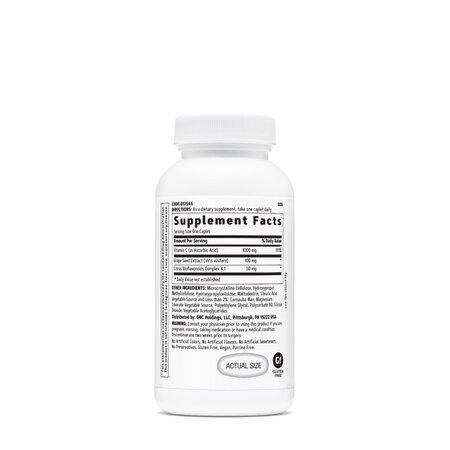 Vitamina C cu seminte de struguri, 30 tablete, GNC 685215