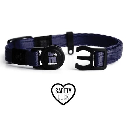 Zgarda albastru-inchis pentru pisici, 1 bucata, My Family Memopet 684907