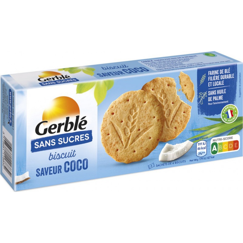 Biscuiti cu cocos, 132 g, Gerble