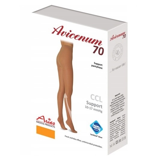 Dresuri compresive Bej Marimea L (170-176/108-116) Phlebo 70, 1 pereche, Avicenum