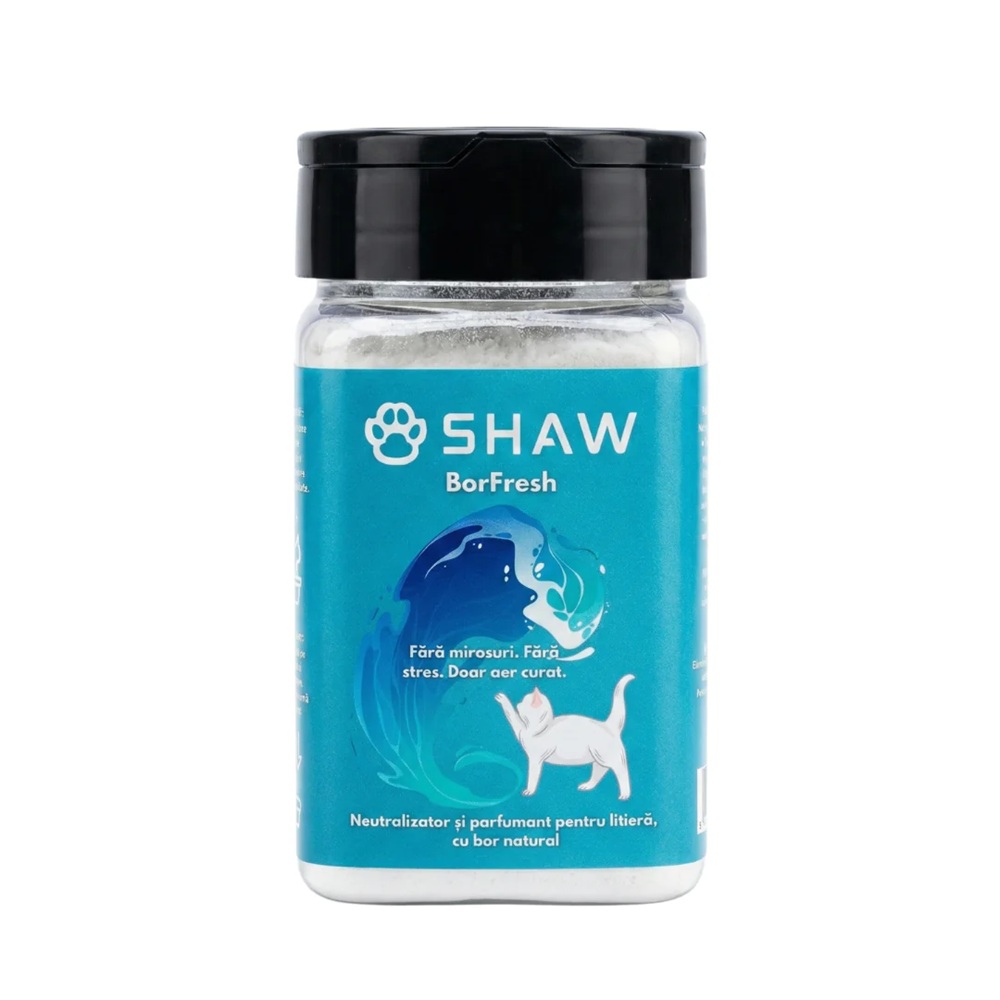Parfumant si neutralizator de miros pentru litiera pisicii Borfresh, 175 g, Shaw