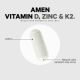 Vitamin D, K2 & Zinc Amen, 60 capsule, GNC 685176