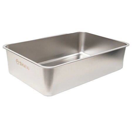 Litiera din inox pentru pisici, marimea XL, Shaw 685019