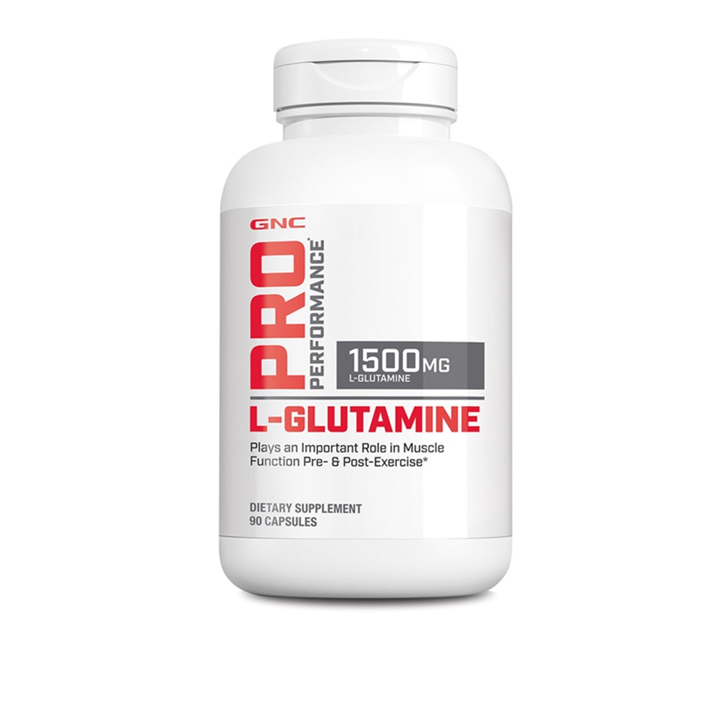 L-Glutamina Pro Performance, 1500 mg, 90 capsule, GNC