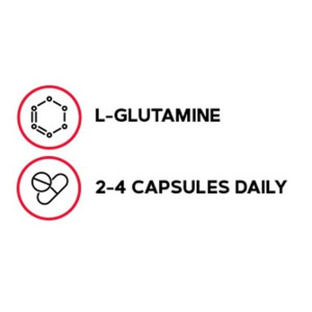 L-Glutamina Pro Performance, 1500 mg, 90 capsule, GNC 685096