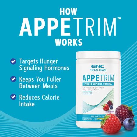 Pudra cu aroma de fructe de padure AppeTrim Total Lean, 351 g, GNC 685183