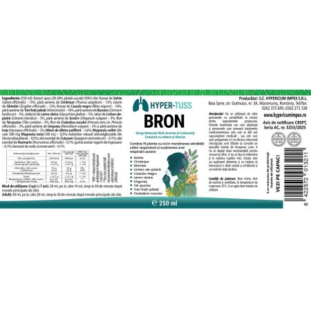 Sirop Hyper-Tuss Bron, 250 ml, Hypericum 685075
