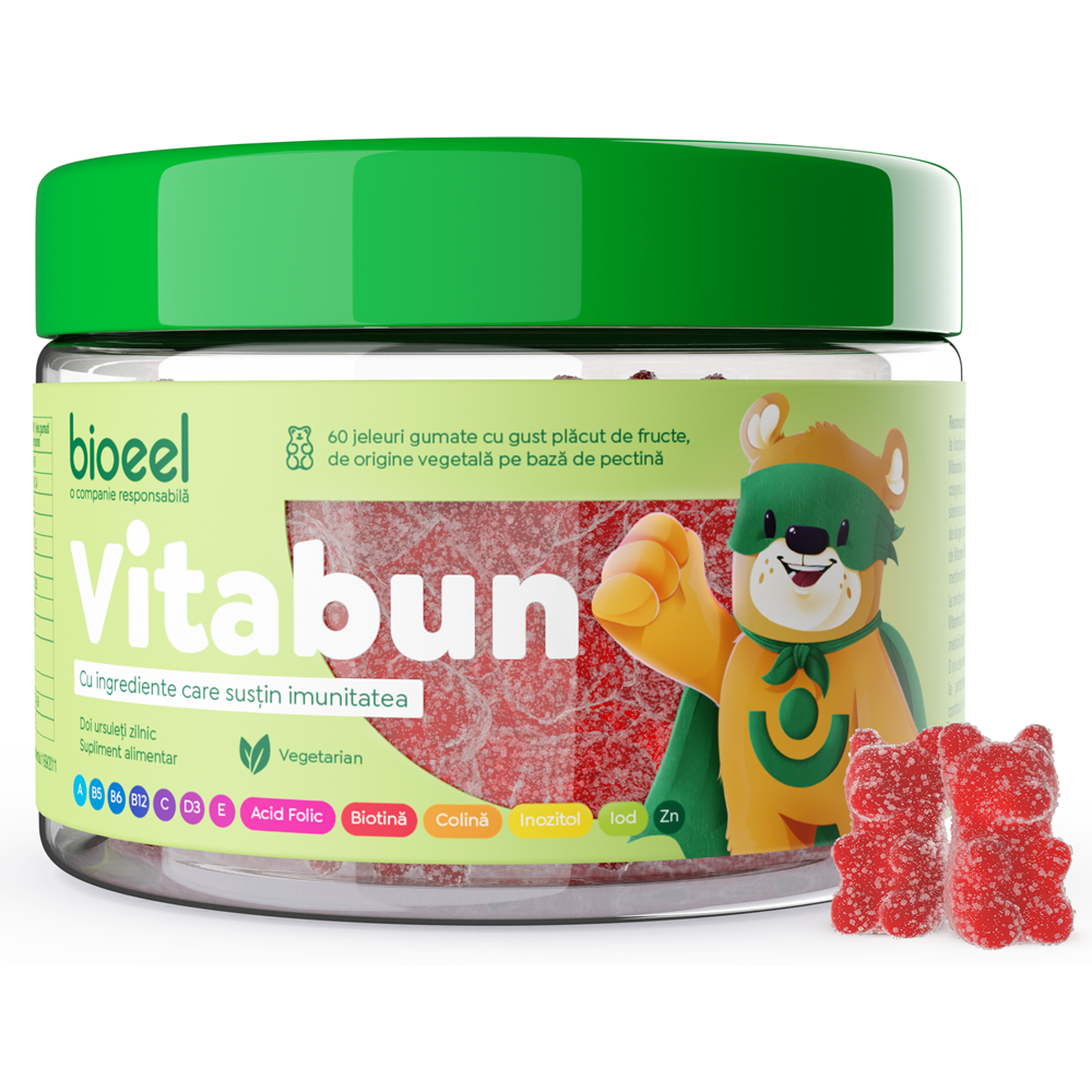 Jeleuri cu multivitamine Vitabun, 60 bucati, Bioeel