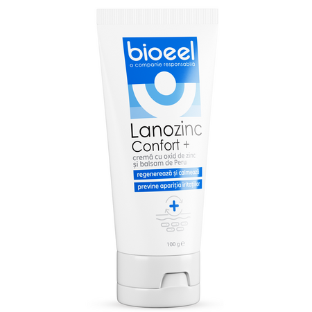 Crema cu oxid de zinc Lanozinc Confort+, 100 g, Bioeel 685229
