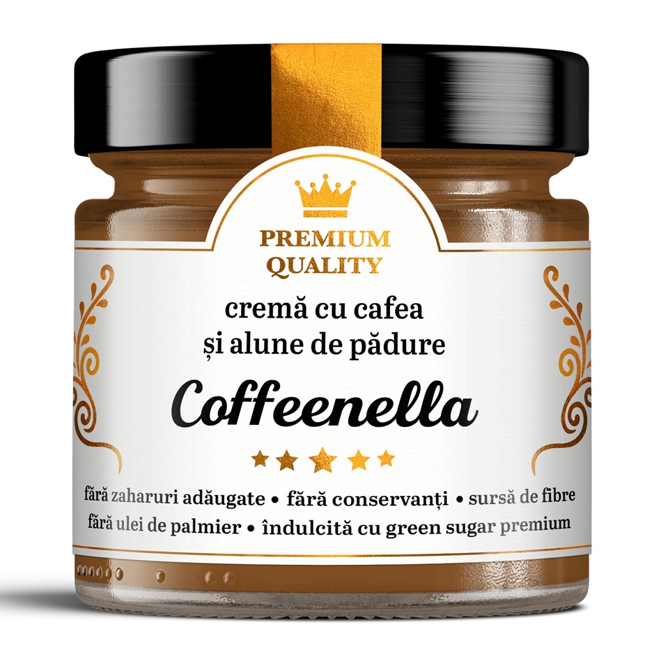 Crema cu cafea si alune de padure Coffeenella Secretele Ramonei, 250 g, Laboratoarele Remedia