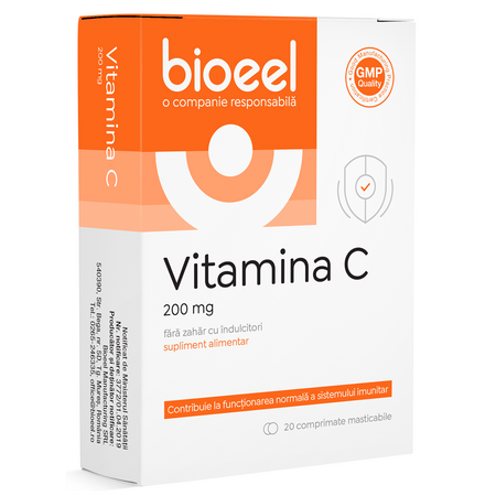 Vitamina C, 200 mg, 20 comprimate, Bioeel 685278