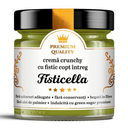 Crema crunchy cu fistic copt intreg Fisticella Secretele Ramonei, 250 g, Laboratoarele Remedia