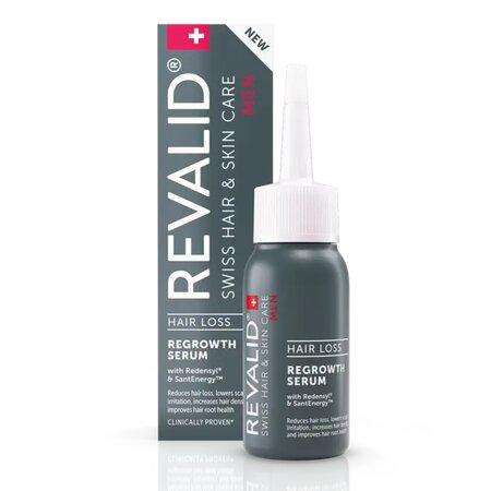 Ser leave-in pentru stimularea cresterii parului la barbati, 50 ml, Revalid