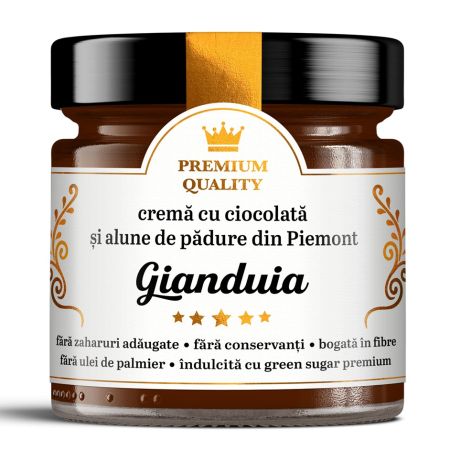 Crema cu ciocolata si alune de padure din Piemont Gianduia Secretele Ramonei, 250 g, Laboratoarele Remedia