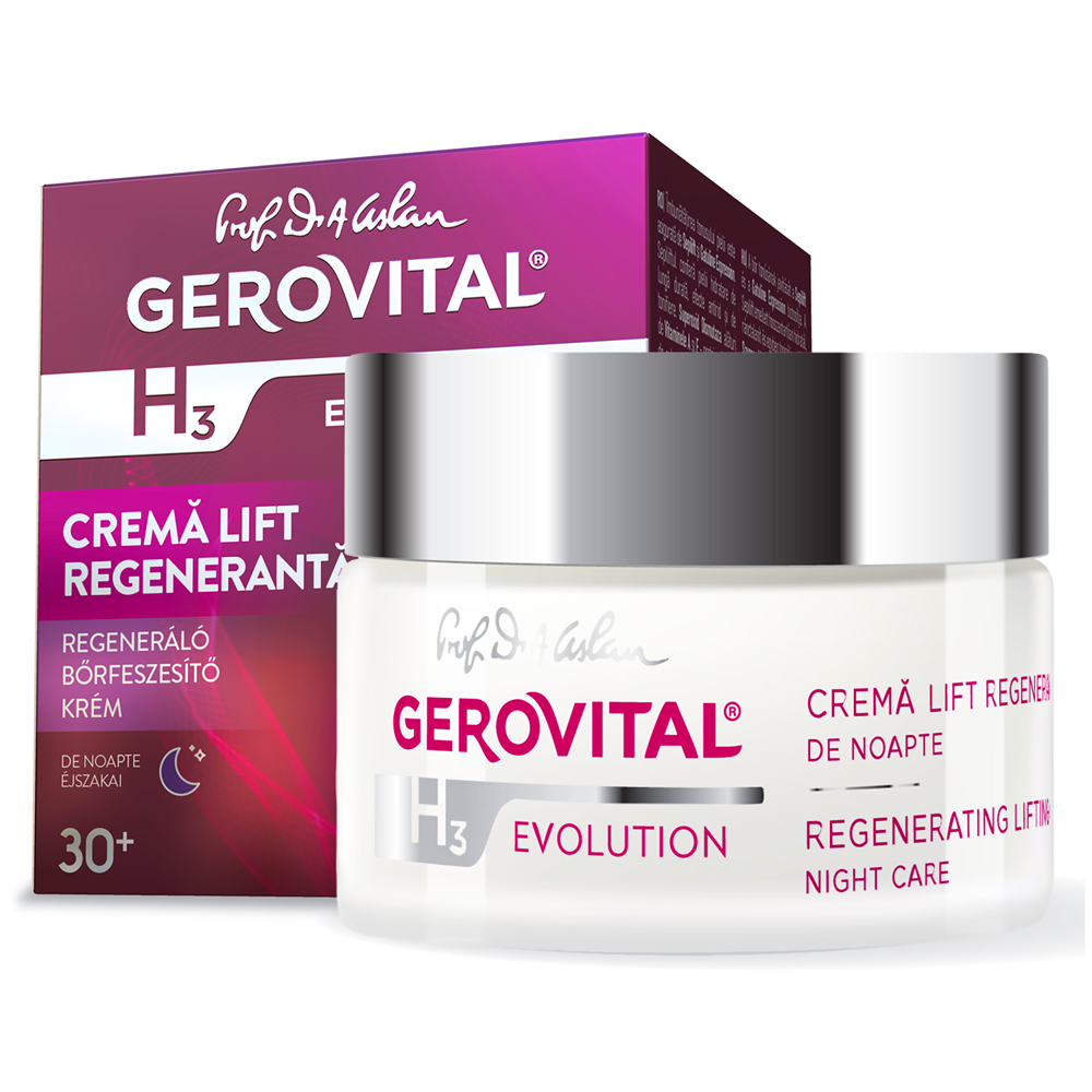 Crema lift regeneranta de noapte H3 Evolution, 50 ml, Gerovital