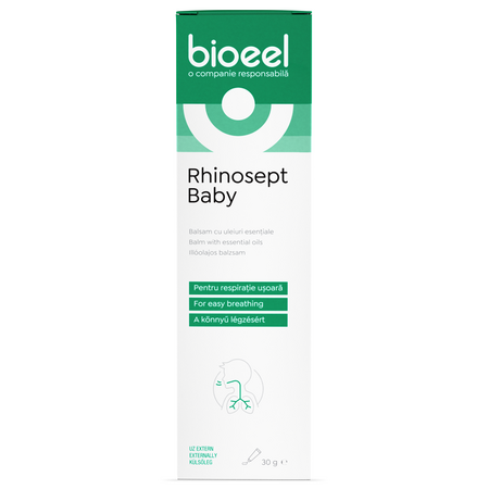 Balsam cu uleiuri esentiale Rhinosept Baby, 30 g, Bioeel 685365