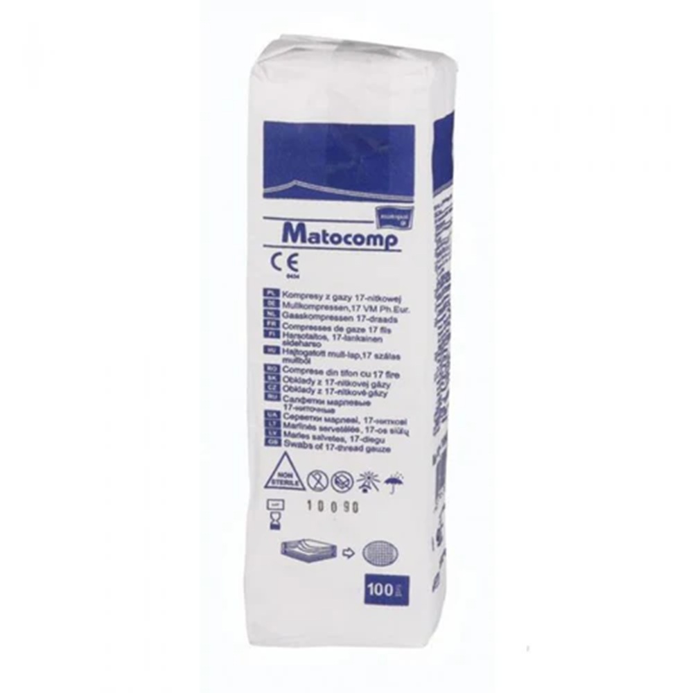Comprese din tifon cu 17 fire Matocomp, 100 bucati, Matopat