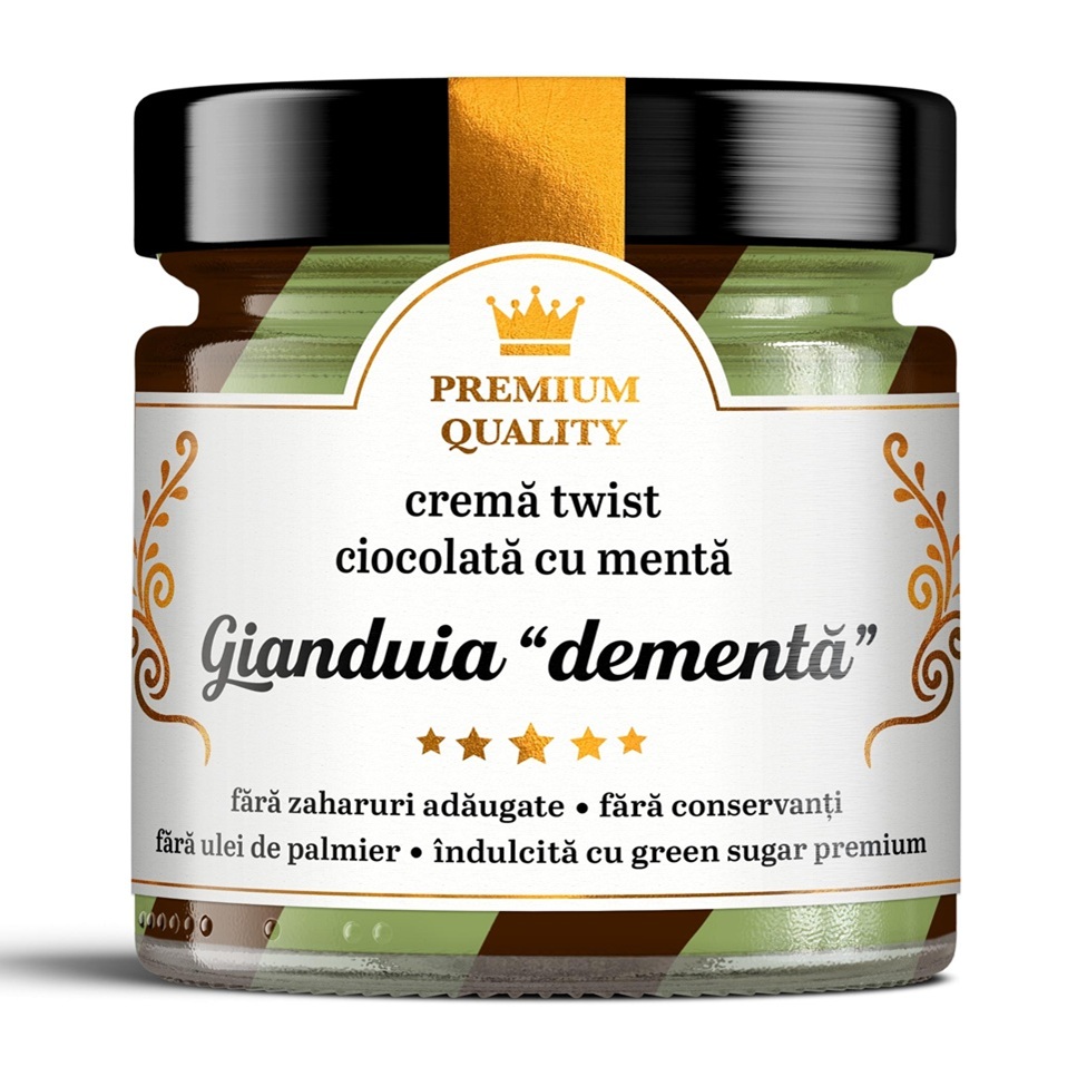 Crema twist ciocolata cu menta Gianduia Dementa, 250 g, Laboratoarele Remedia