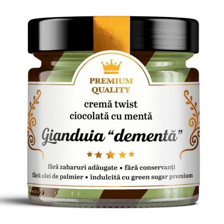 Crema twist cu ciocolata si menta Gianduia 'Dementa' Secretele Ramonei, 250 g, Laboratoarele Remedia
