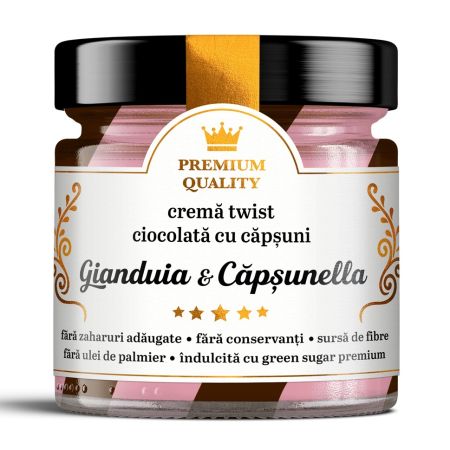 Crema twist Gianduia & Capsunella Secretele Ramonei, 250 g, Laboratoarele Remedia
