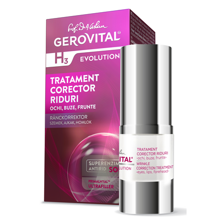 Tratament corector pentru riduri Gerovital H3 Evolution, 15 ml, Farmec