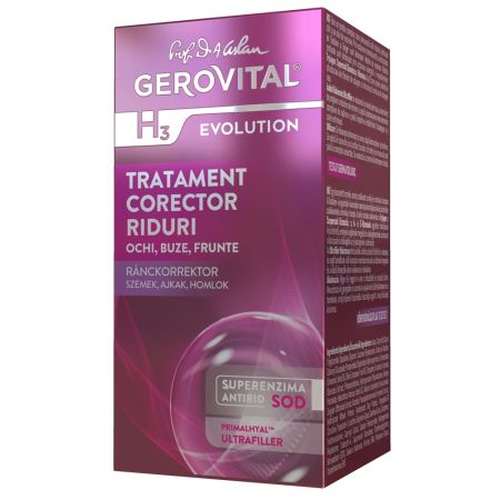 Tratament corector pentru riduri H3 Evolution, 15 ml, Gerovital 666795