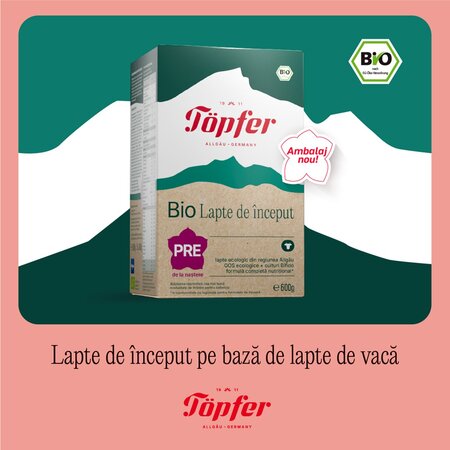 Lapte praf Bio Pre, 600 g, Topfer 685481