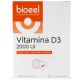 Vitamina D3, 2000 UI, 30 comprimate, Bioeel 685507